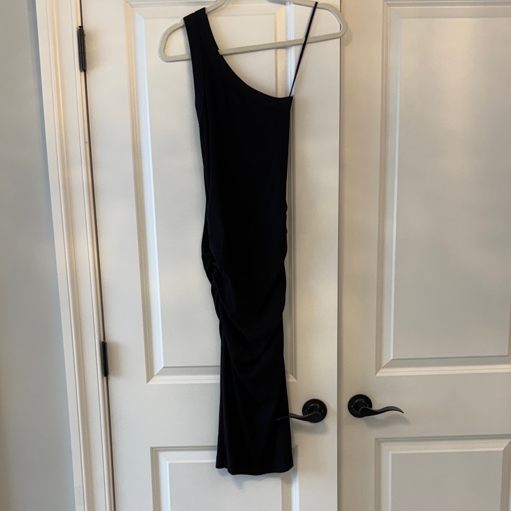 Michael Stars Black One-Shoulder Dress